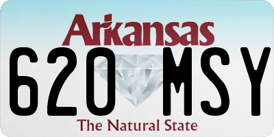 AR license plate 620MSY