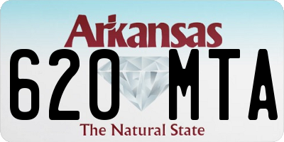 AR license plate 620MTA