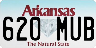 AR license plate 620MUB