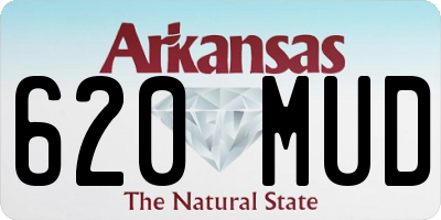 AR license plate 620MUD