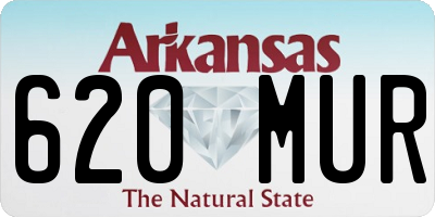 AR license plate 620MUR