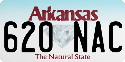 AR license plate 620NAC