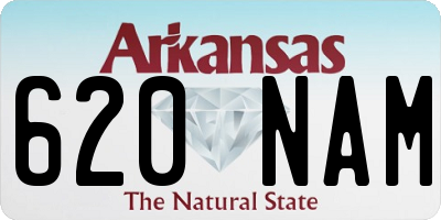 AR license plate 620NAM