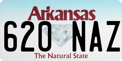 AR license plate 620NAZ