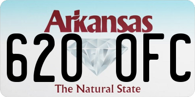 AR license plate 620OFC
