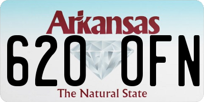AR license plate 620OFN