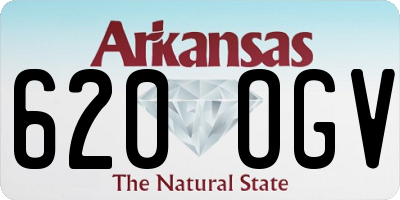 AR license plate 620OGV