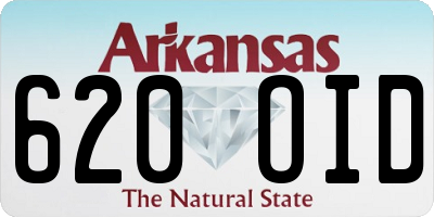 AR license plate 620OID