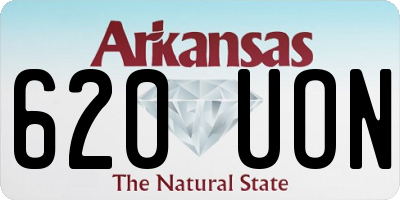 AR license plate 620UON