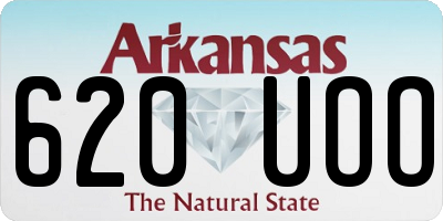 AR license plate 620UOO