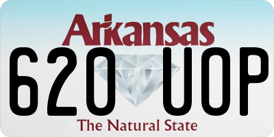 AR license plate 620UOP