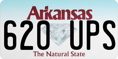 AR license plate 620UPS