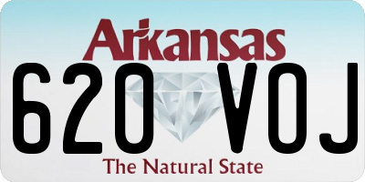 AR license plate 620VOJ