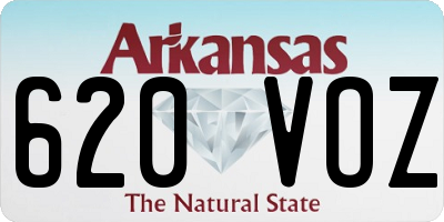 AR license plate 620VOZ