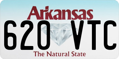 AR license plate 620VTC