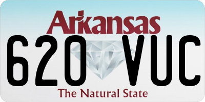 AR license plate 620VUC