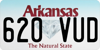 AR license plate 620VUD