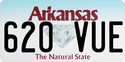 AR license plate 620VUE