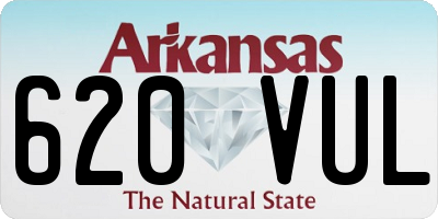 AR license plate 620VUL
