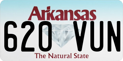 AR license plate 620VUN