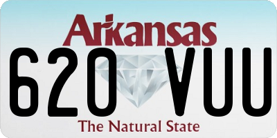 AR license plate 620VUU