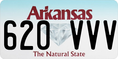 AR license plate 620VVV