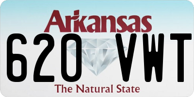 AR license plate 620VWT
