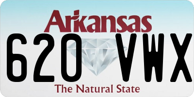 AR license plate 620VWX