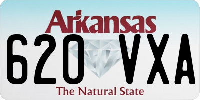 AR license plate 620VXA