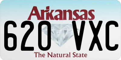 AR license plate 620VXC