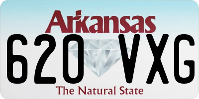 AR license plate 620VXG