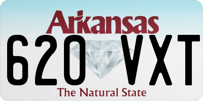 AR license plate 620VXT