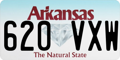 AR license plate 620VXW