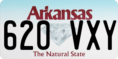 AR license plate 620VXY