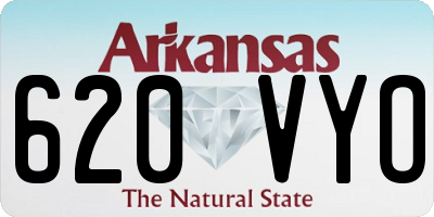 AR license plate 620VYO