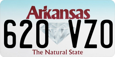 AR license plate 620VZO