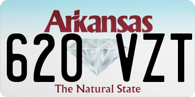 AR license plate 620VZT