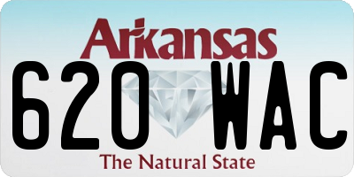AR license plate 620WAC