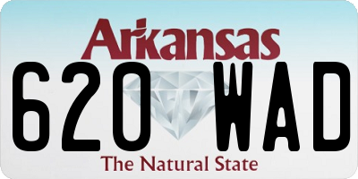 AR license plate 620WAD