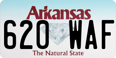 AR license plate 620WAF
