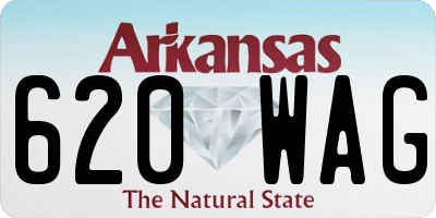 AR license plate 620WAG