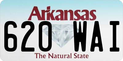 AR license plate 620WAI
