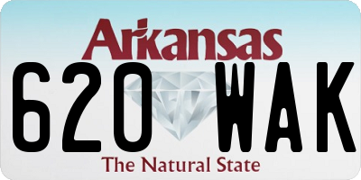 AR license plate 620WAK