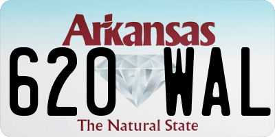 AR license plate 620WAL