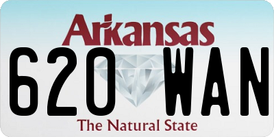 AR license plate 620WAN
