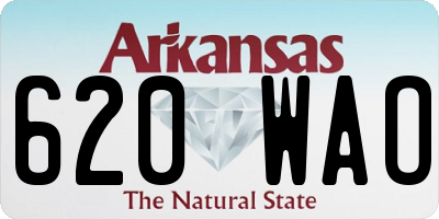 AR license plate 620WAO