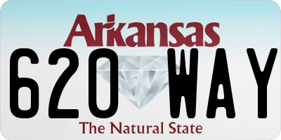 AR license plate 620WAY
