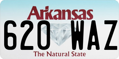 AR license plate 620WAZ