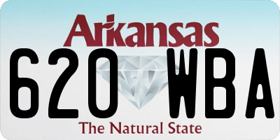 AR license plate 620WBA