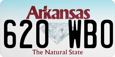 AR license plate 620WBO